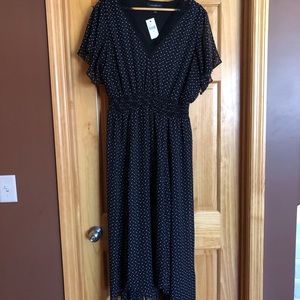 NWT Lane Bryant Hi-lo flutter sleeve dress